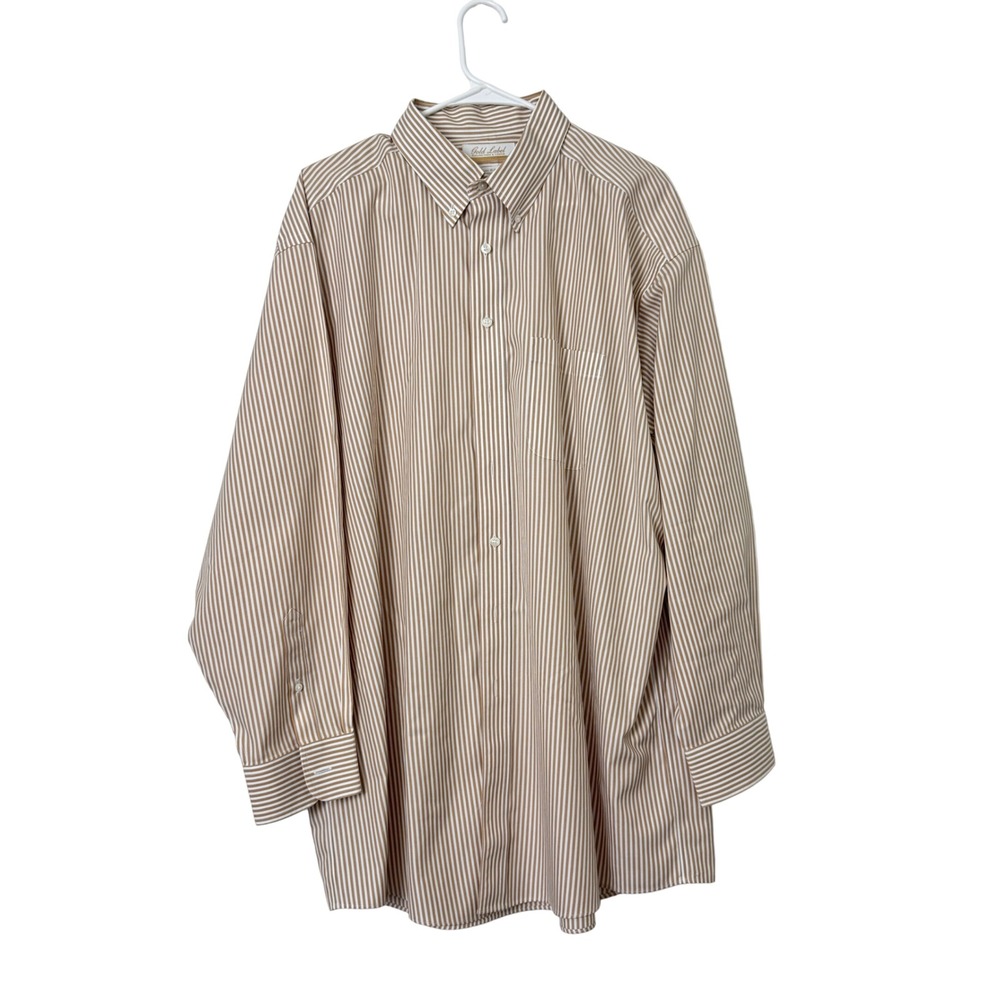 Lot of 6 Roundtree & Yorke Gold Label Mens Dress Shirts 17 34 Non-Iron Cotton - Picture 7 of 16